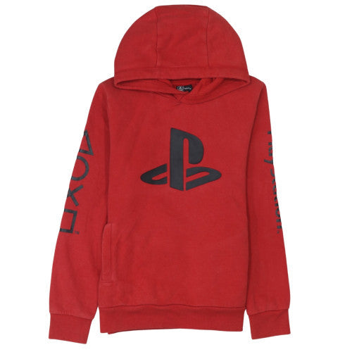 Next Boys Red PlayStation Pullover Hoodie 12 Years Fleece Graphic Print