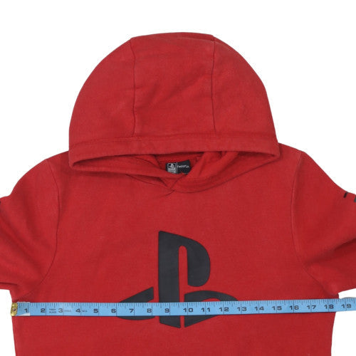 Next Boys Red PlayStation Pullover Hoodie 12 Years Fleece Graphic Print