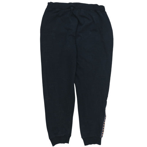 Ellesse Mens Black Jogger Trousers L Fleece Side Stripe Drawstring