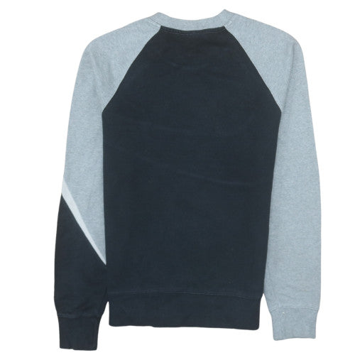 Nike Mens Grey Pullover Sweatshirt Small Logo Graphic Fleece