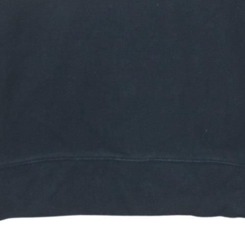 Nike Mens Grey Pullover Sweatshirt Small Logo Graphic Fleece