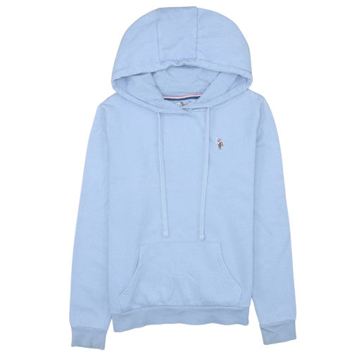 U.S. Polo Assn. Womens Blue Pullover Hoodie Size M Cotton Blend