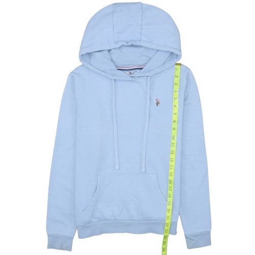 U.S. Polo Assn. Womens Blue Pullover Hoodie Size M Cotton Blend