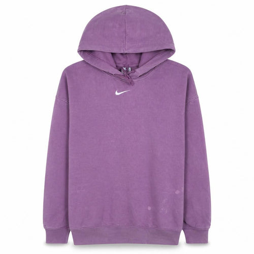 Nike Women Purple Pullover Hoodie M Relaxed Fit Casual Sweatshirt