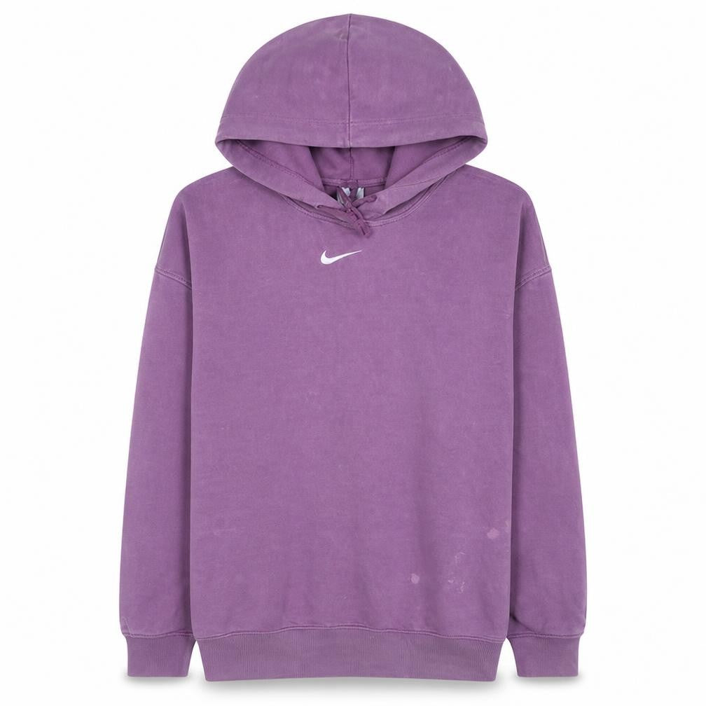 Nike Women Purple Pullover Hoodie M Relaxed Fit Casual Sweatshirt