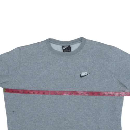 Nike Men's Grey Crew Neck Pullover Sweatshirt Size L