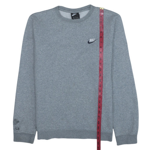 Nike Men's Grey Crew Neck Pullover Sweatshirt Size L
