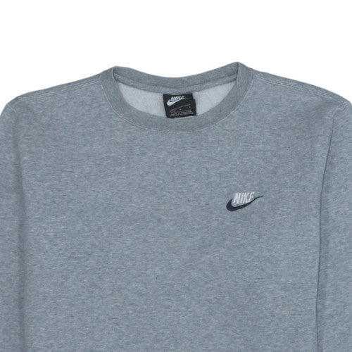 Nike Men's Grey Crew Neck Pullover Sweatshirt Size L