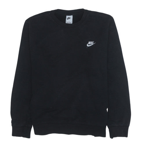 Nike Men's Black Crew Neck Fleece Sweatshirt Size M