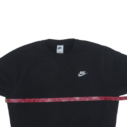 Nike Men's Black Crew Neck Fleece Sweatshirt Size M