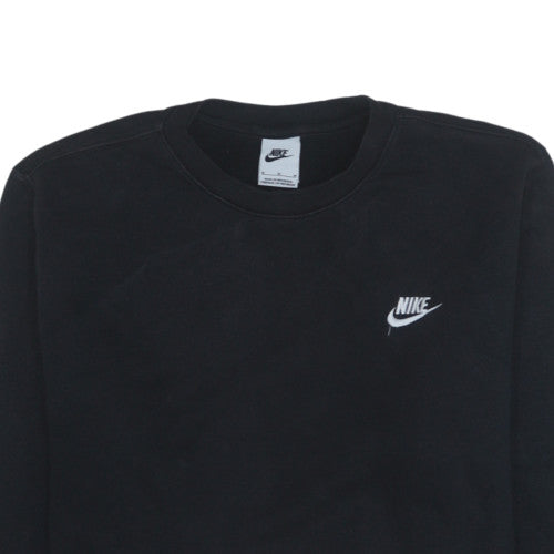 Nike Men's Black Crew Neck Fleece Sweatshirt Size M