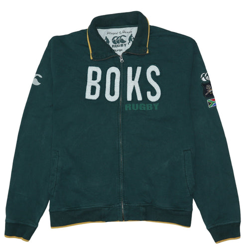 Canterbury Men’s Green 2XL Rugby Full Zip Sweatshirt