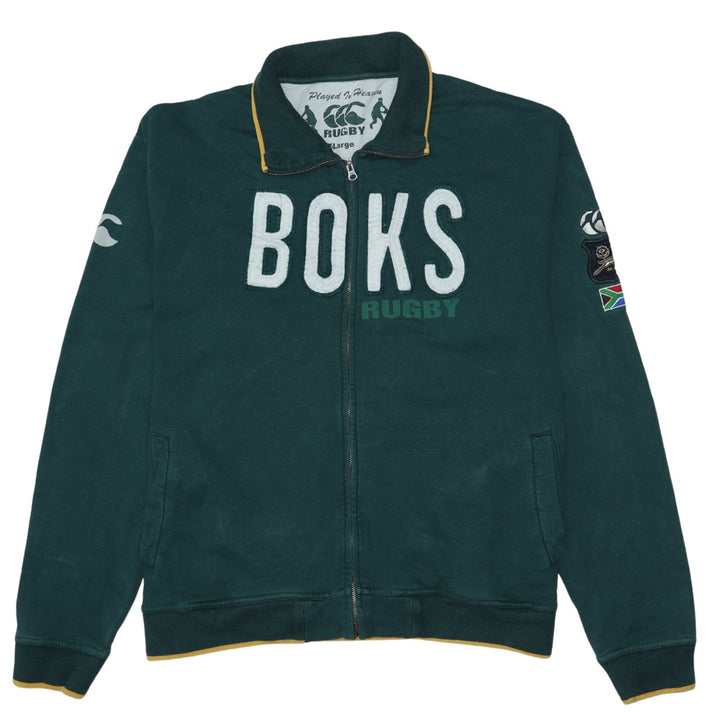 Canterbury Men’s Green 2XL Rugby Full Zip Sweatshirt