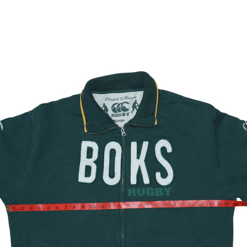 Canterbury Men’s Green 2XL Rugby Full Zip Sweatshirt