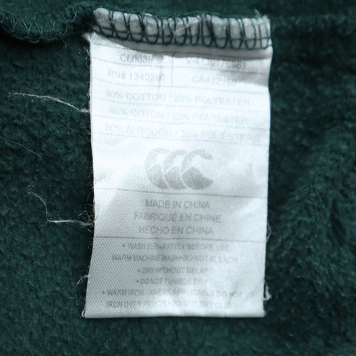 Canterbury Men’s Green 2XL Rugby Full Zip Sweatshirt