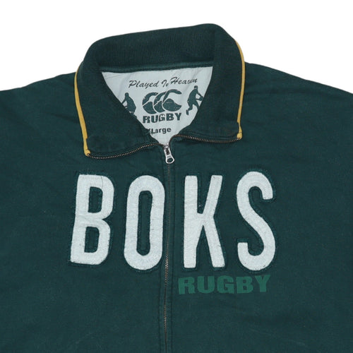 Canterbury Men’s Green 2XL Rugby Full Zip Sweatshirt