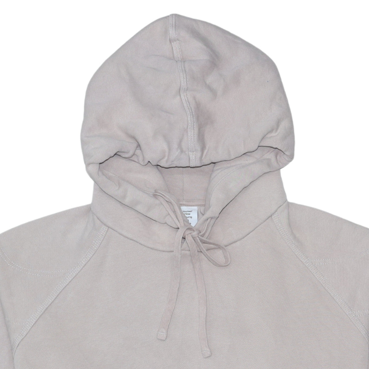 Adidas Women Beige Pullover Hoodie Cotton Blend Lined Casual Medium