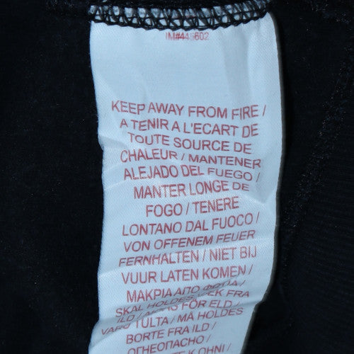 Nike Boys Black Hoodie 12-13 Years Pullover Graphic Print Lined