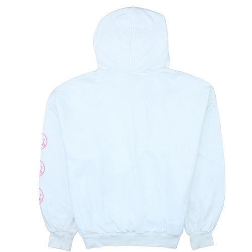 H&M Nirvana Womens White Pullover Hoodie Size S Cotton Blend