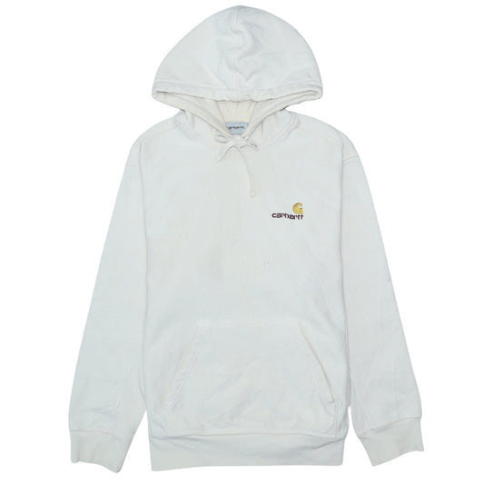 Carhartt Men’s White Small Pullover Hoodie with Logo