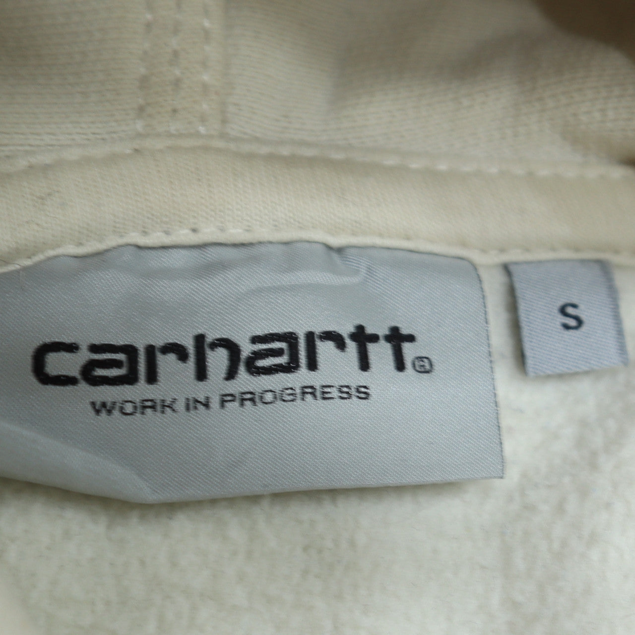 Carhartt Men’s White Small Pullover Hoodie with Logo