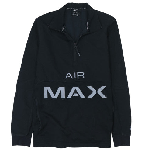 Nike Men Black Air Max 1/2 Zip Sweatshirt Size M