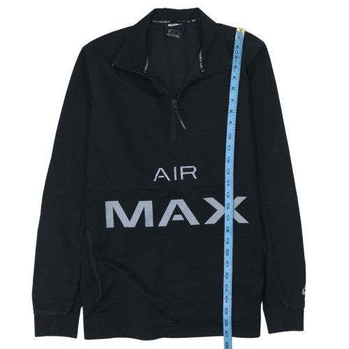 Nike Men Black Air Max 1/2 Zip Sweatshirt Size M