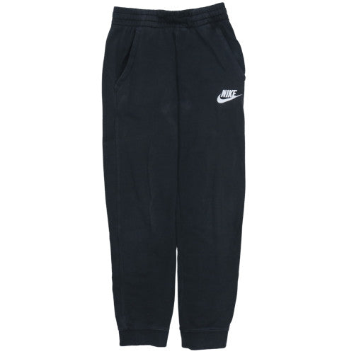 Nike Boys Black Fleece Joggers Size 13 Years Elastic Waist Sweatpants