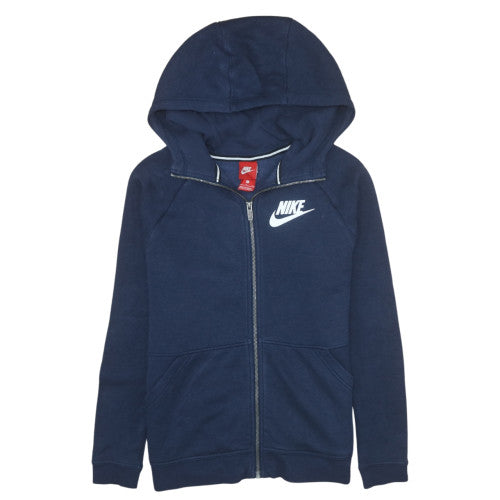 Nike Men's Blue Full Zip Hooded Sweatshirt S