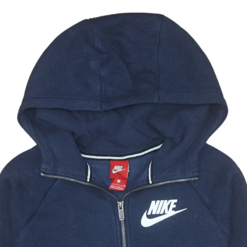 Nike Men's Blue Full Zip Hooded Sweatshirt S
