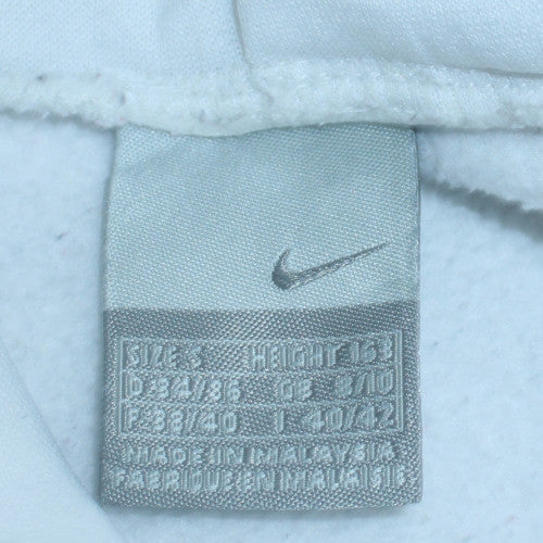 Nike Women's White Hoodie Size 10 Just Do It Pullover Cotton Blend