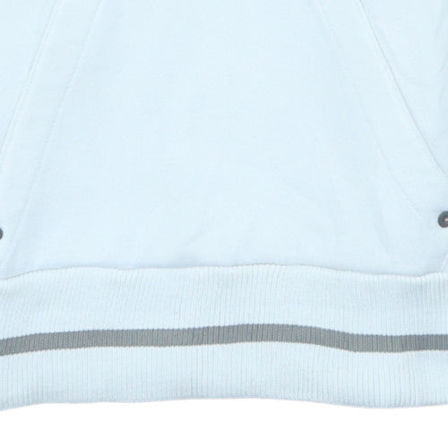 Nike Women's White Hoodie Size 10 Just Do It Pullover Cotton Blend