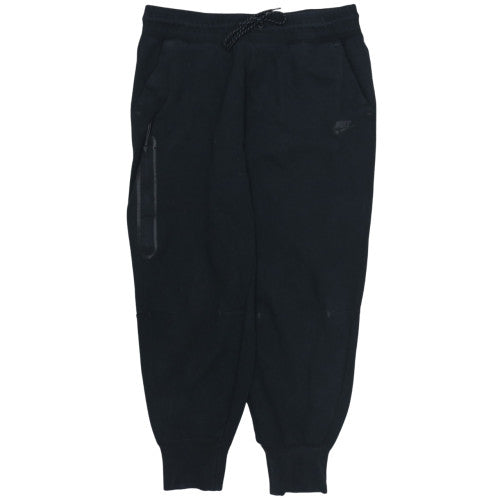 Nike Men's Black Jogger Trousers L Fleece Regular Fit Elastic Waist