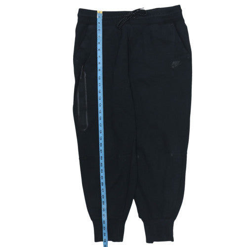 Nike Men's Black Jogger Trousers L Fleece Regular Fit Elastic Waist