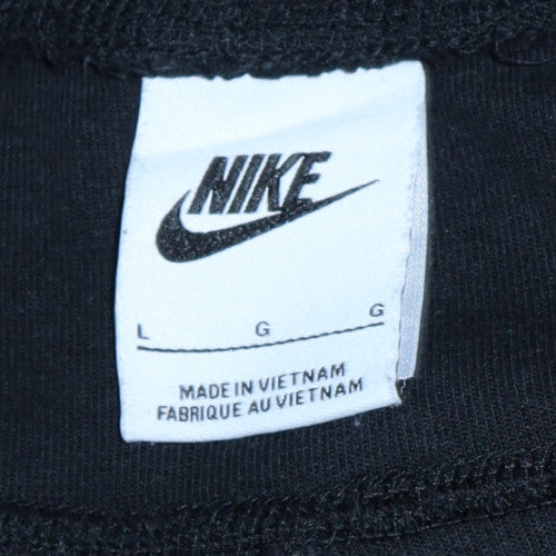 Nike Men's Black Jogger Trousers L Fleece Regular Fit Elastic Waist
