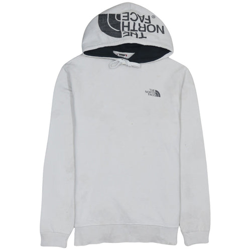 The North Face Men's White Pullover Hoodie M Logo Cotton Outdoor