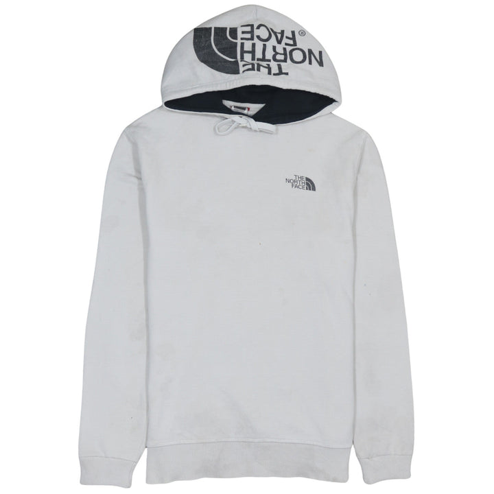The North Face Men's White Pullover Hoodie M Logo Cotton Outdoor