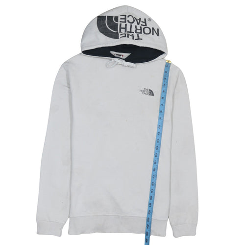 The North Face Men's White Pullover Hoodie M Logo Cotton Outdoor
