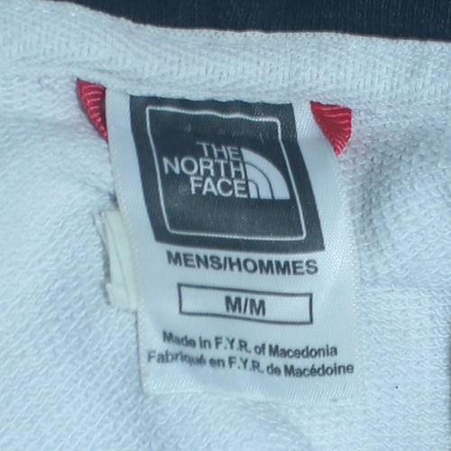 The North Face Men's White Pullover Hoodie M Logo Cotton Outdoor