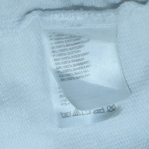 The North Face Men's White Pullover Hoodie M Logo Cotton Outdoor