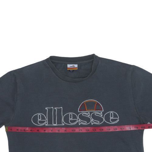 Ellesse Men's Blue Logo Crew Neck Pullover Sweatshirt M