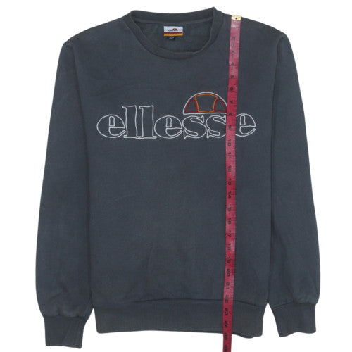 Ellesse Men's Blue Logo Crew Neck Pullover Sweatshirt M