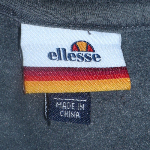 Ellesse Men's Blue Logo Crew Neck Pullover Sweatshirt M