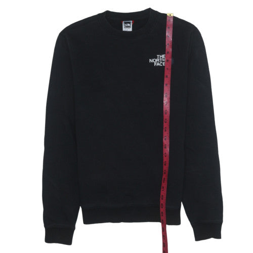 The North Face Men Black Pullover Sweatshirt Size S Fleece Crew Neck