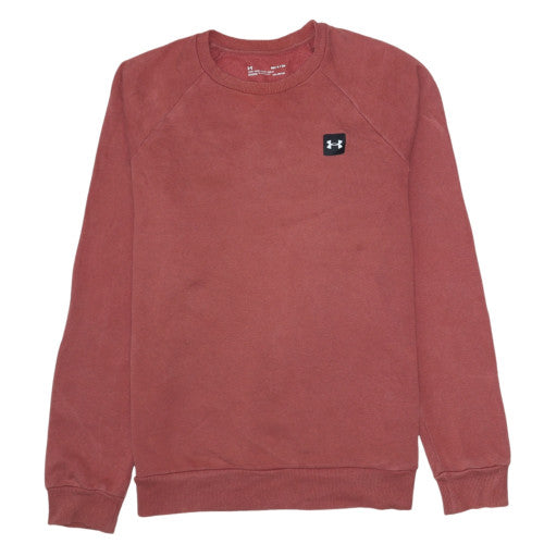 Under Armour Men's Brown Small Pullover Sweatshirt Crew Neck Fleece