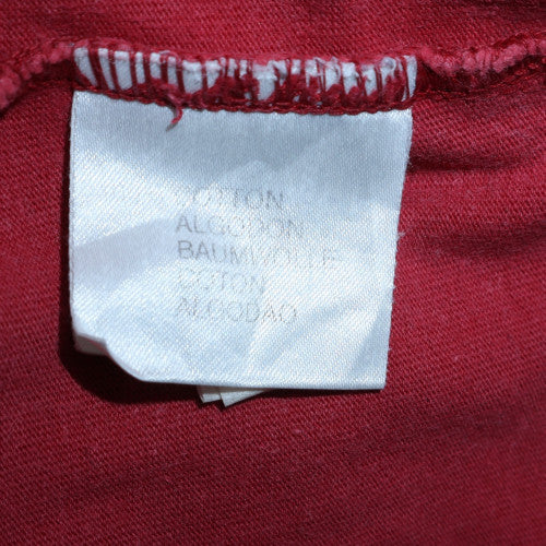 Pepe Jeans Mens Red Long Sleeve Polo Shirt XL Cotton Retro Rugby Style