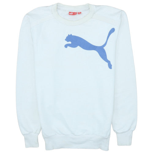 Puma Men's White XS Crew Neck Pullover Sweatshirt