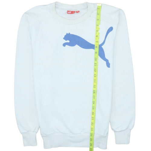 Puma Men's White XS Crew Neck Pullover Sweatshirt