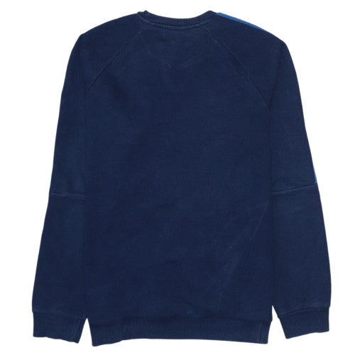 Adidas Men's Blue Crew Neck Pullover Sweatshirt Size M
