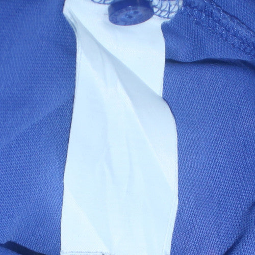 Engelbert Strauss Men's Blue Short Sleeve Cotton Polo Shirt XL